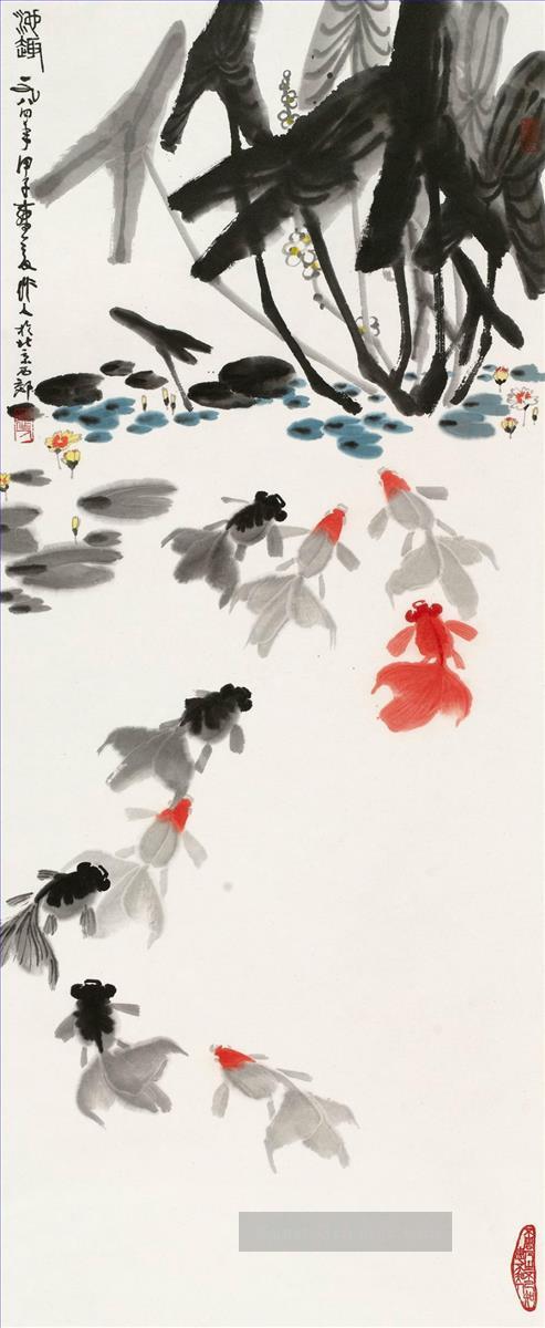 Wu zuoren happyness of pond 1984 Chinesische Malerei Ölgemälde